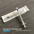 1ml Vaksinasi Syringe tanpa jarum